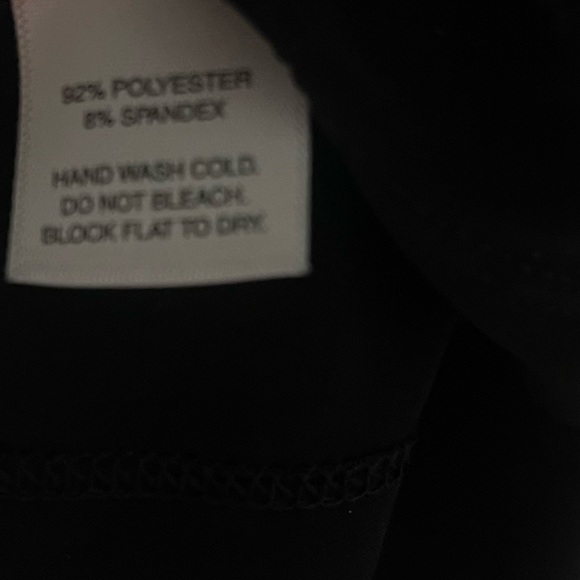 WHBM black dressy lightweight short sleeve top size Large - Picture 4 of 4